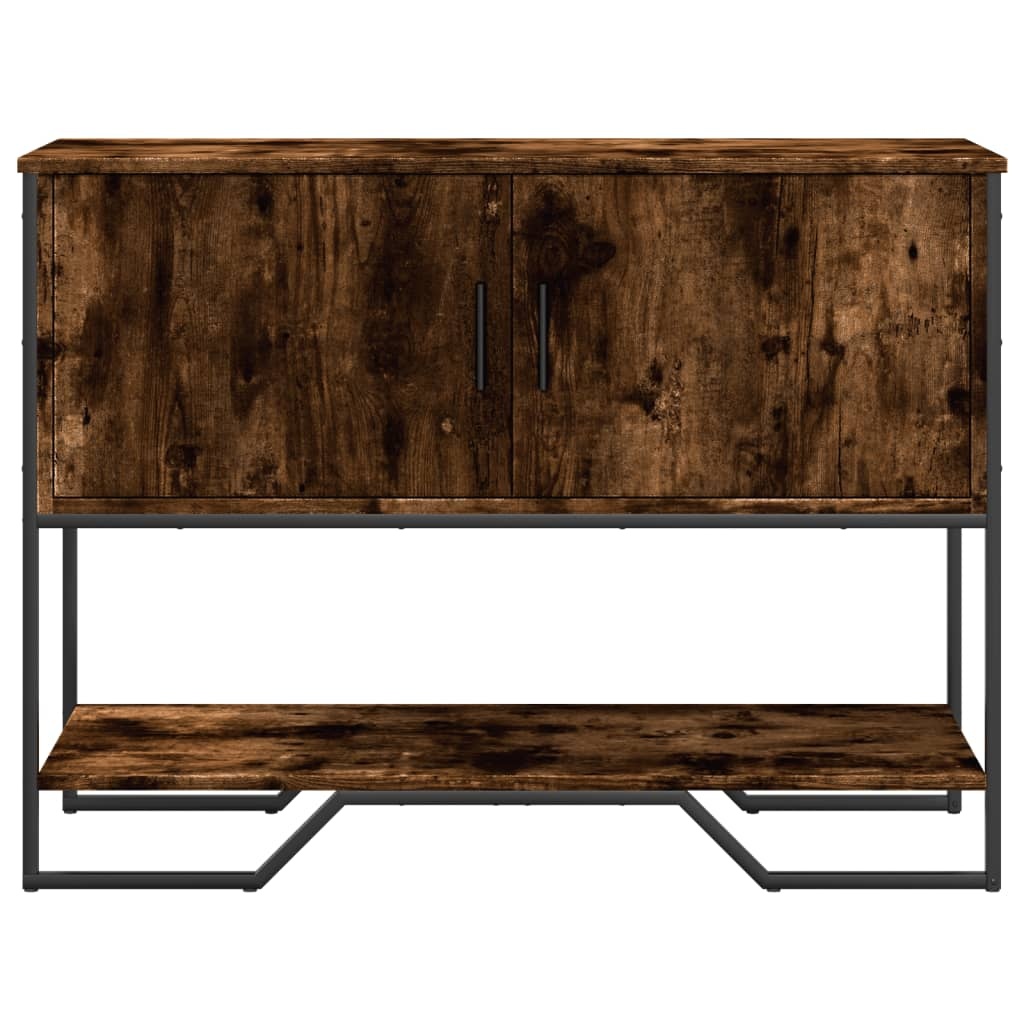 VidaXL Wandtafel 100x35x74,5 cm bewerkt hout gerookt eikenkleurig