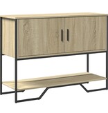 VidaXL Wandtafel 100x35x74,5 cm bewerkt hout sonoma eikenkleurig