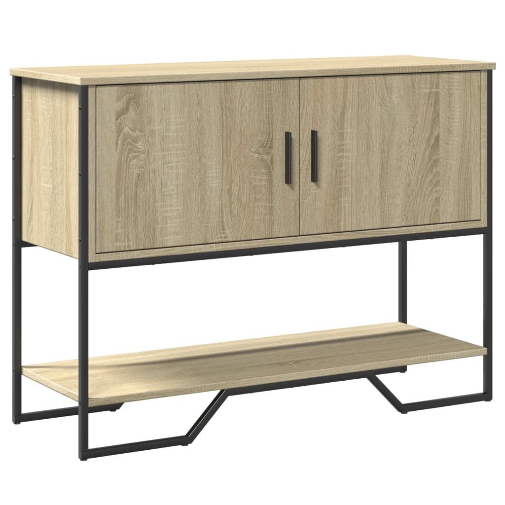 VidaXL Wandtafel 100x35x74,5 cm bewerkt hout sonoma eikenkleurig