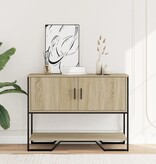 VidaXL Wandtafel 100x35x74,5 cm bewerkt hout sonoma eikenkleurig