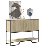 VidaXL Wandtafel 100x35x74,5 cm bewerkt hout sonoma eikenkleurig