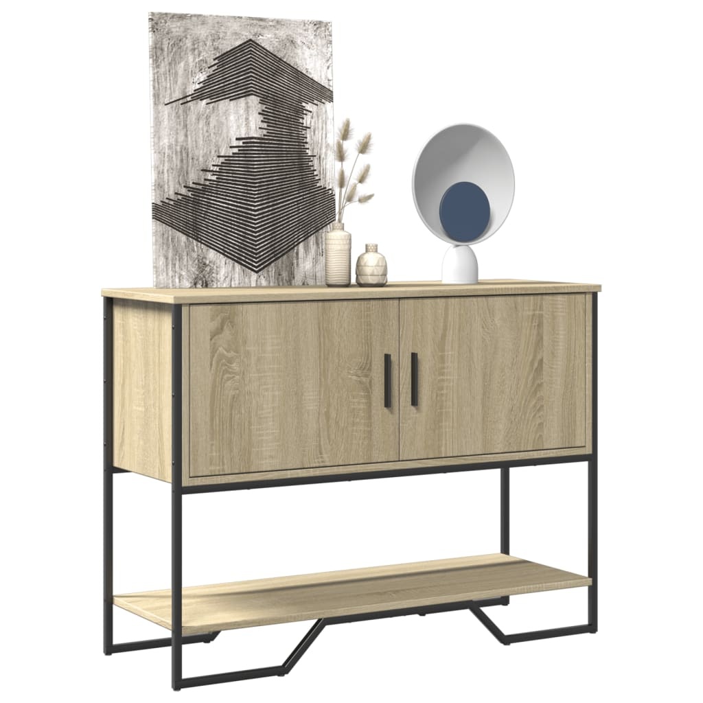 VidaXL Wandtafel 100x35x74,5 cm bewerkt hout sonoma eikenkleurig