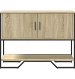 VidaXL Wandtafel 100x35x74,5 cm bewerkt hout sonoma eikenkleurig