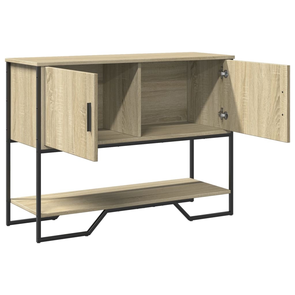 VidaXL Wandtafel 100x35x74,5 cm bewerkt hout sonoma eikenkleurig