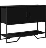 VidaXL Wandtafel 100x35x74,5 cm bewerkt hout zwart