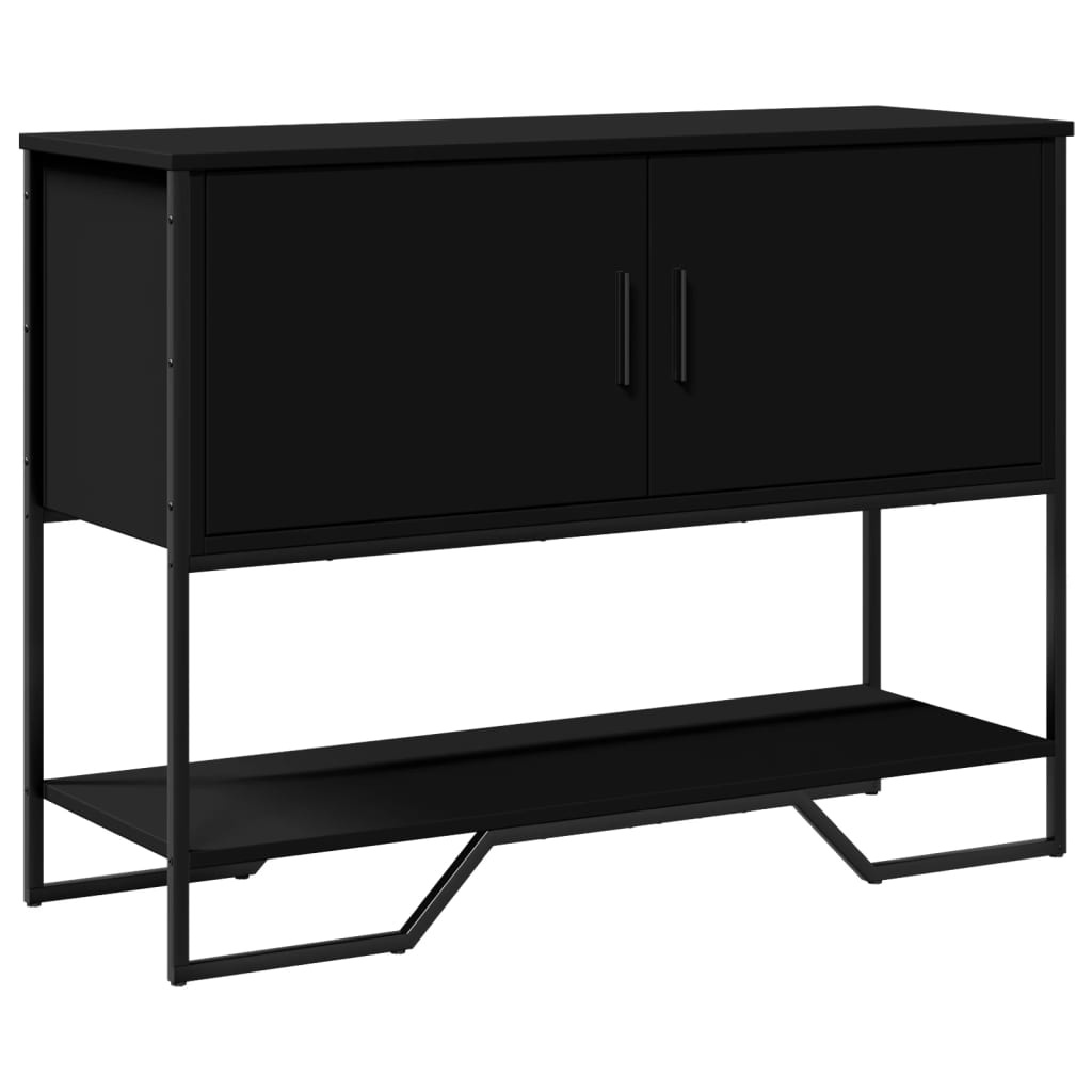 VidaXL Wandtafel 100x35x74,5 cm bewerkt hout zwart