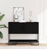 VidaXL Wandtafel 100x35x74,5 cm bewerkt hout zwart