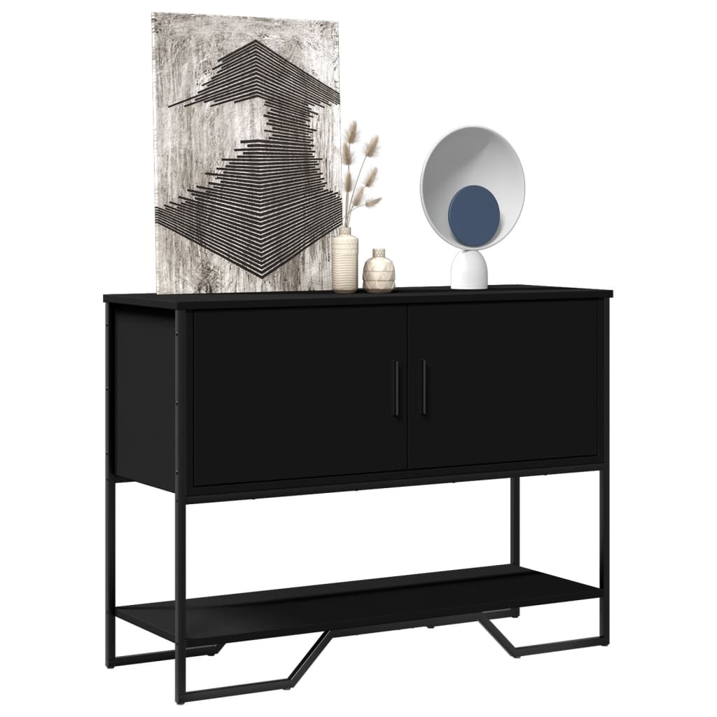 VidaXL Wandtafel 100x35x74,5 cm bewerkt hout zwart