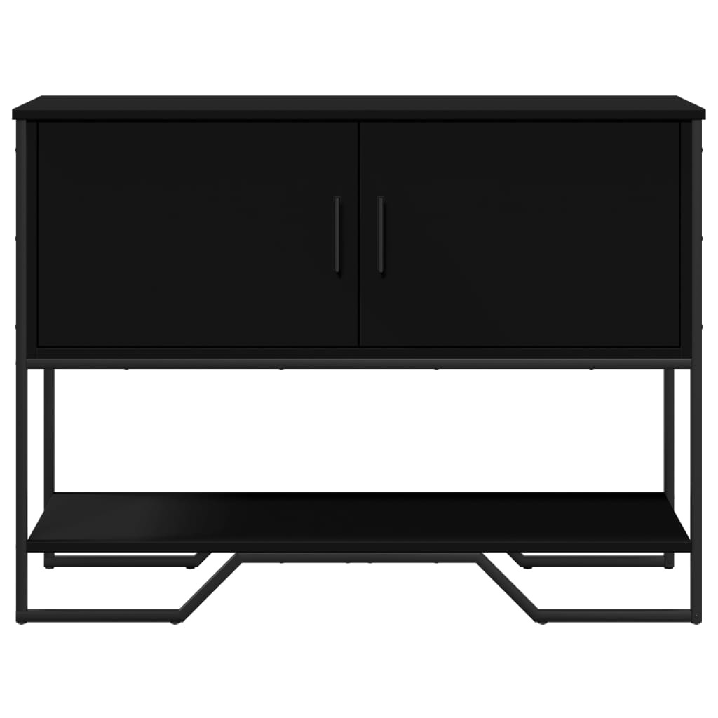 VidaXL Wandtafel 100x35x74,5 cm bewerkt hout zwart