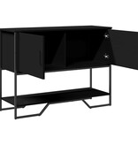 VidaXL Wandtafel 100x35x74,5 cm bewerkt hout zwart