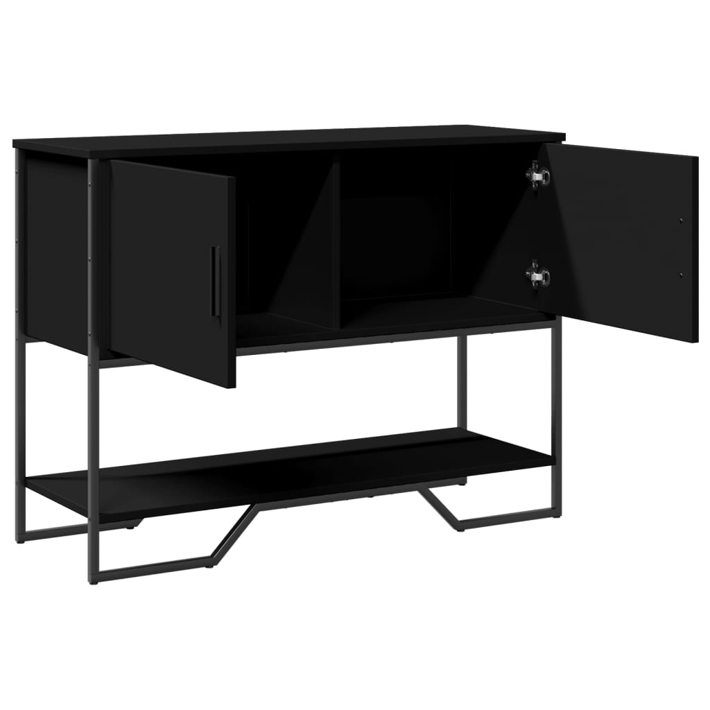 VidaXL Wandtafel 100x35x74,5 cm bewerkt hout zwart