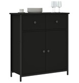 VidaXL Dressoir 70x30x80 cm bewerkt hout zwart