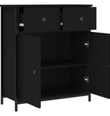 VidaXL Dressoir 70x30x80 cm bewerkt hout zwart