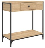 VidaXL Wandtafel 75x34,5x75 cm bewerkt hout sonoma eikenkleurig