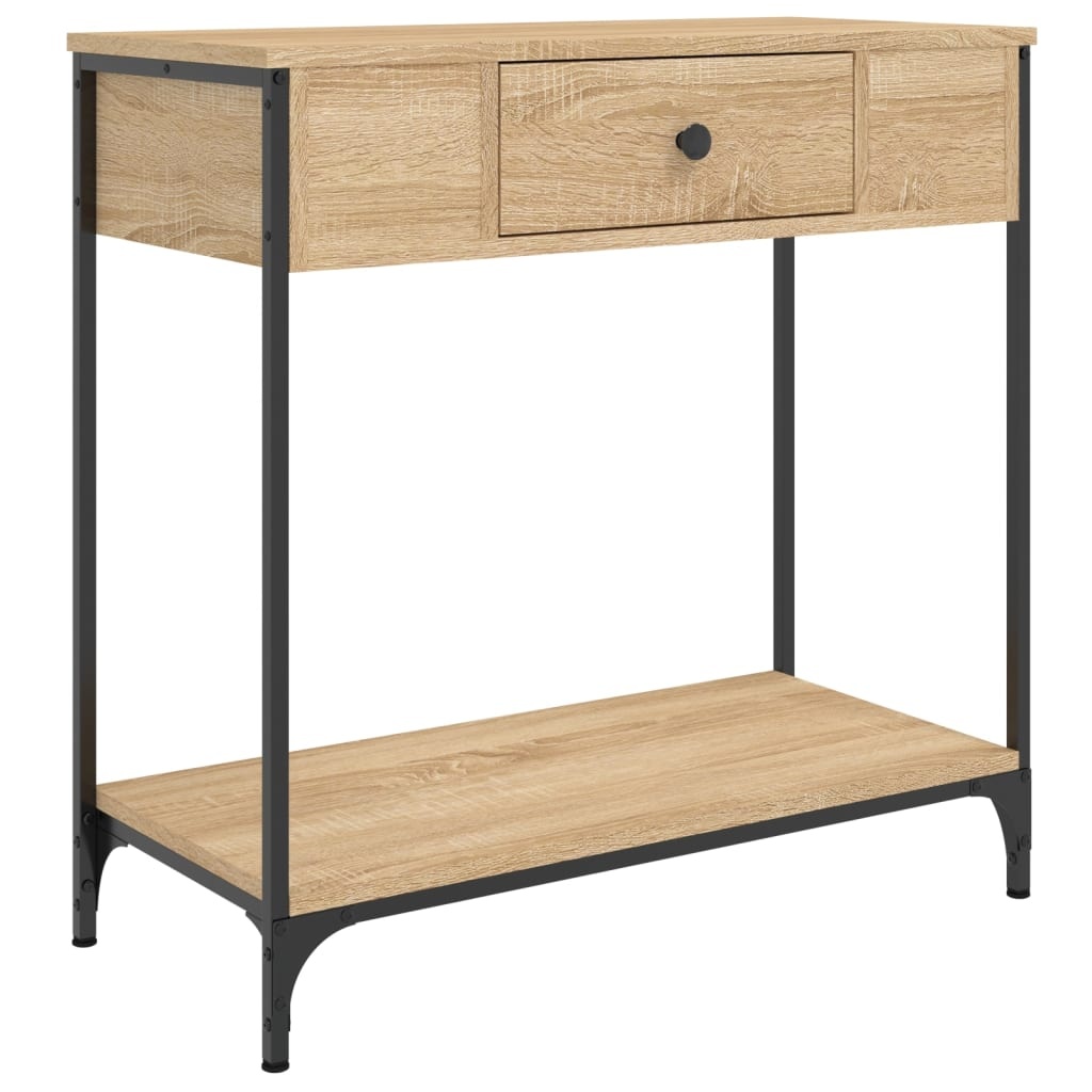 VidaXL Wandtafel 75x34,5x75 cm bewerkt hout sonoma eikenkleurig