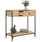 VidaXL Wandtafel 75x34,5x75 cm bewerkt hout sonoma eikenkleurig