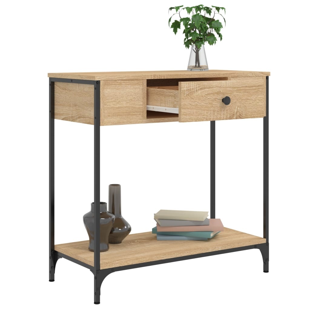 VidaXL Wandtafel 75x34,5x75 cm bewerkt hout sonoma eikenkleurig