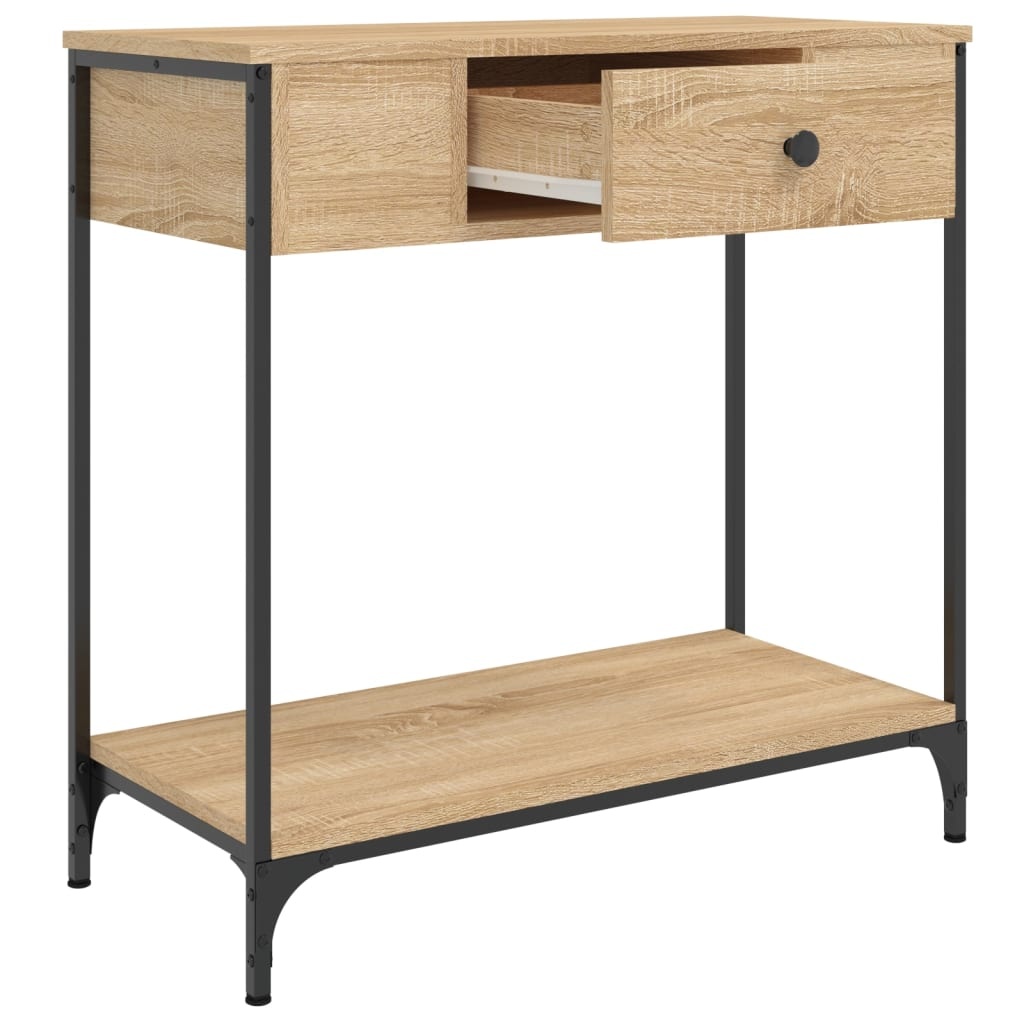 VidaXL Wandtafel 75x34,5x75 cm bewerkt hout sonoma eikenkleurig