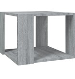 VidaXL Salontafel 40x40x30 cm bewerkt hout grijs sonoma eikenkleurig