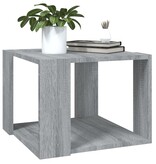 VidaXL Salontafel 40x40x30 cm bewerkt hout grijs sonoma eikenkleurig