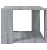 VidaXL Salontafel 40x40x30 cm bewerkt hout grijs sonoma eikenkleurig