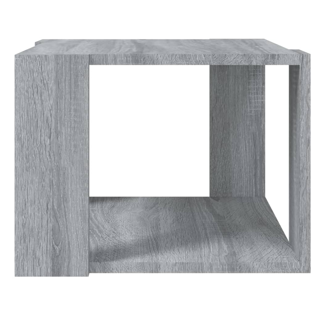 VidaXL Salontafel 40x40x30 cm bewerkt hout grijs sonoma eikenkleurig