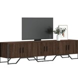 VidaXL Tv-meubel 180x34x41 cm bewerkt hout bruin eikenkleurig