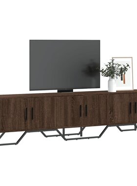 VidaXL Tv-meubel 180x34x41 cm bewerkt hout bruin eikenkleurig