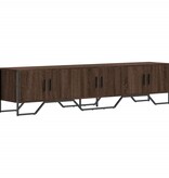 VidaXL Tv-meubel 180x34x41 cm bewerkt hout bruin eikenkleurig