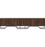 VidaXL Tv-meubel 180x34x41 cm bewerkt hout bruin eikenkleurig