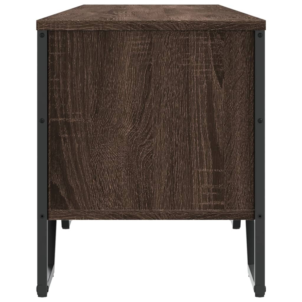 VidaXL Tv-meubel 180x34x41 cm bewerkt hout bruin eikenkleurig