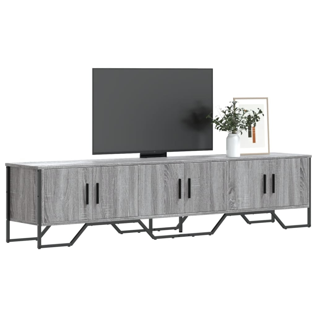 VidaXL Tv-meubel 180x34x41 cm bewerkt hout grijs sonoma eikenkleurig