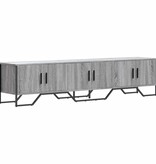 VidaXL Tv-meubel 180x34x41 cm bewerkt hout grijs sonoma eikenkleurig