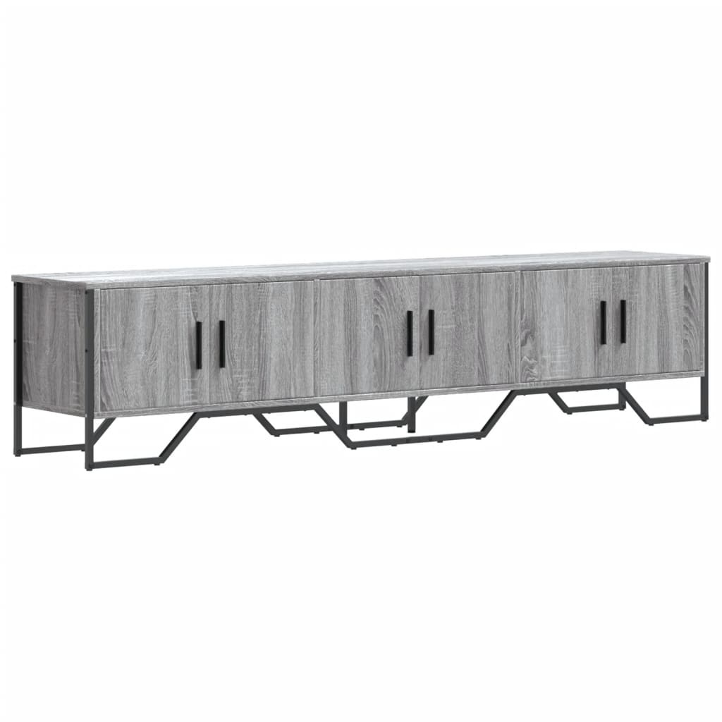 VidaXL Tv-meubel 180x34x41 cm bewerkt hout grijs sonoma eikenkleurig