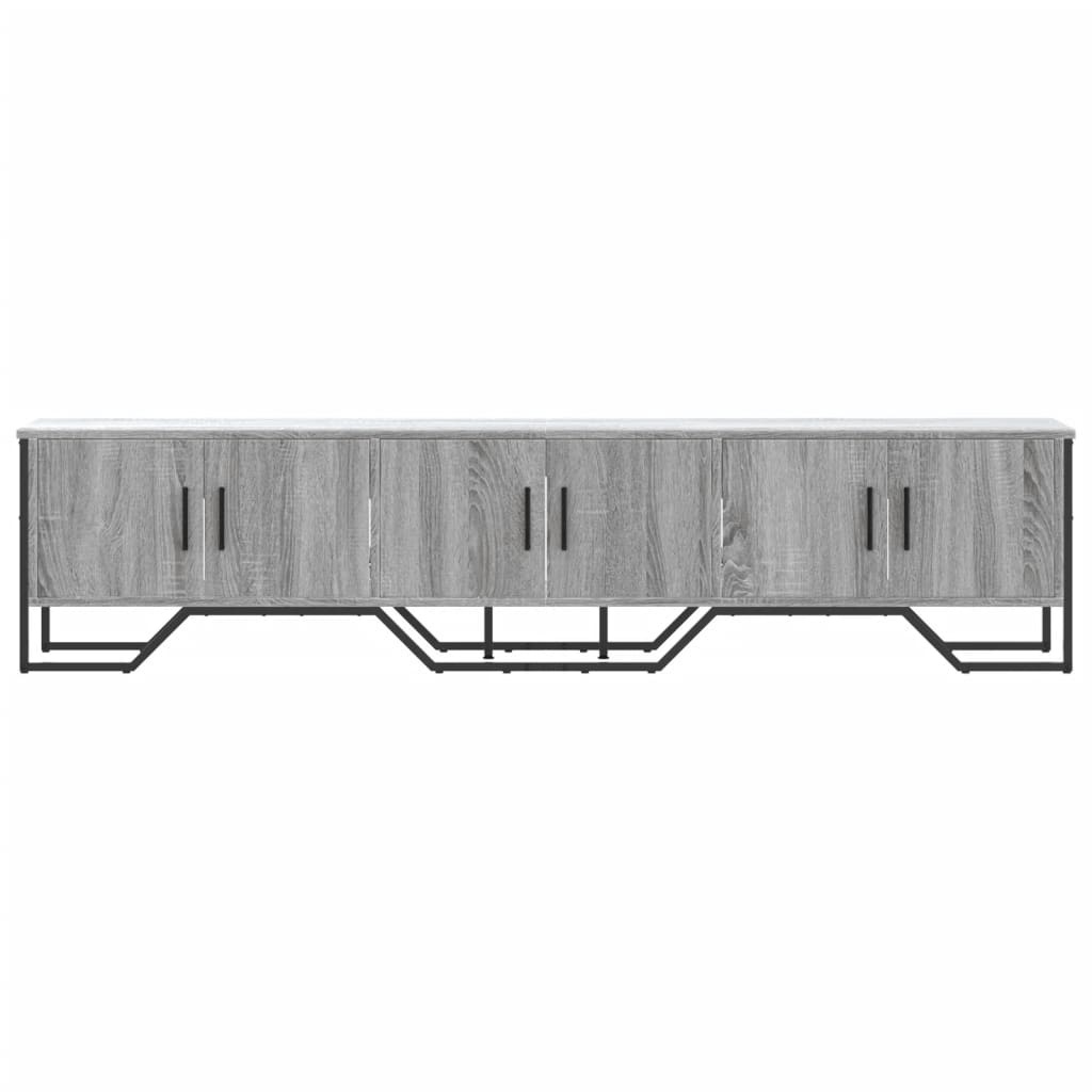 VidaXL Tv-meubel 180x34x41 cm bewerkt hout grijs sonoma eikenkleurig