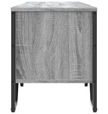 VidaXL Tv-meubel 180x34x41 cm bewerkt hout grijs sonoma eikenkleurig