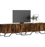 VidaXL Tv-meubel 180x34x41 cm bewerkt hout gerookt eikenkleurig