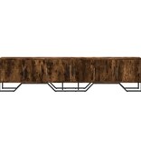 VidaXL Tv-meubel 180x34x41 cm bewerkt hout gerookt eikenkleurig