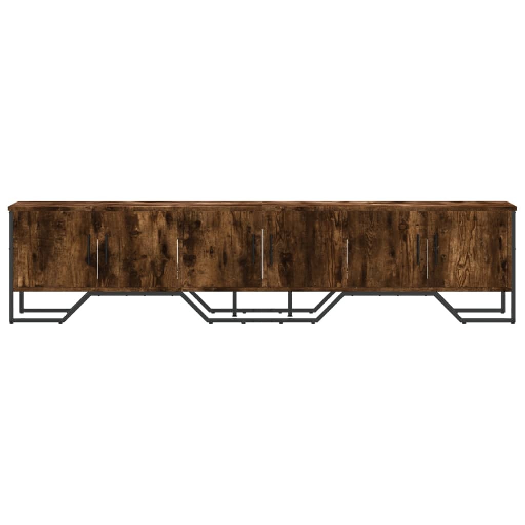 VidaXL Tv-meubel 180x34x41 cm bewerkt hout gerookt eikenkleurig