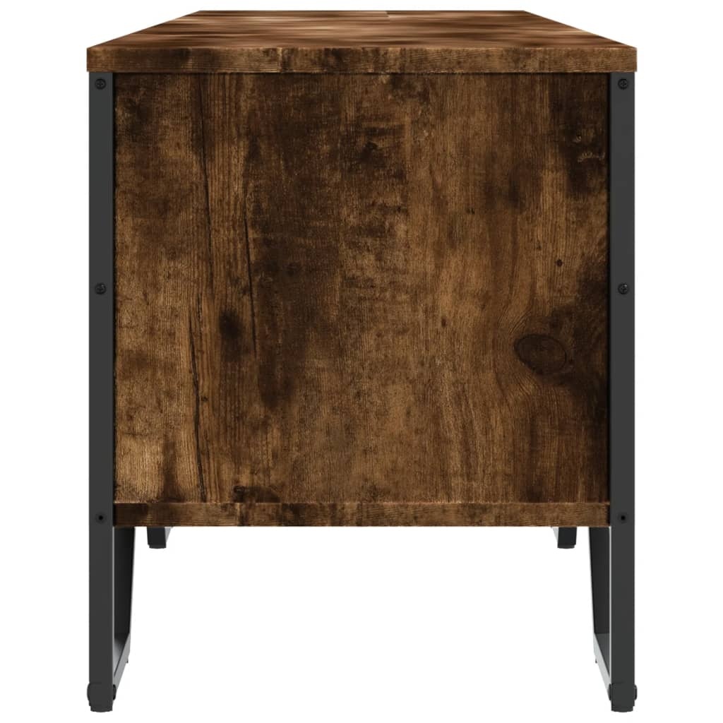 VidaXL Tv-meubel 180x34x41 cm bewerkt hout gerookt eikenkleurig