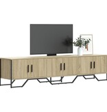 VidaXL Tv-meubel 180x34x41 cm bewerkt hout sonoma eikenkleurig