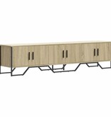 VidaXL Tv-meubel 180x34x41 cm bewerkt hout sonoma eikenkleurig