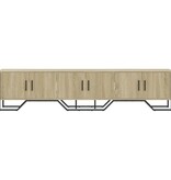 VidaXL Tv-meubel 180x34x41 cm bewerkt hout sonoma eikenkleurig