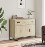 VidaXL Dressoir 97x32,5x74,5 cm bewerkt hout sonoma eikenkleurig