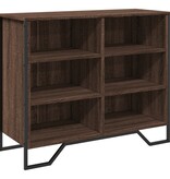 VidaXL Dressoir 91x35,5x74,5 cm bewerkt hout bruin eikenkleur