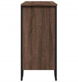 VidaXL Dressoir 91x35,5x74,5 cm bewerkt hout bruin eikenkleur