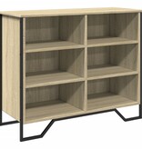 VidaXL Dressoir 91x35,5x74,5 cm bewerkt hout sonoma eikenkleurig