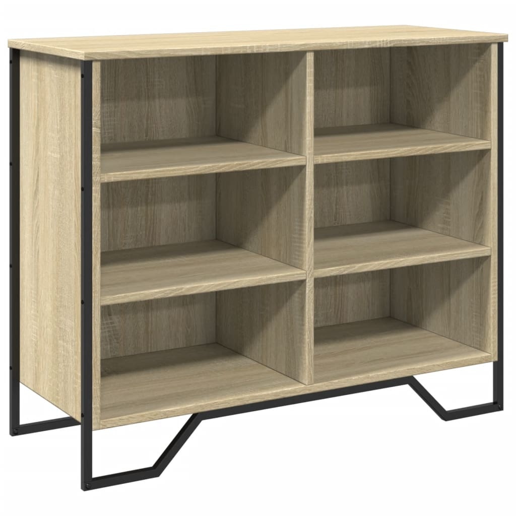 VidaXL Dressoir 91x35,5x74,5 cm bewerkt hout sonoma eikenkleurig