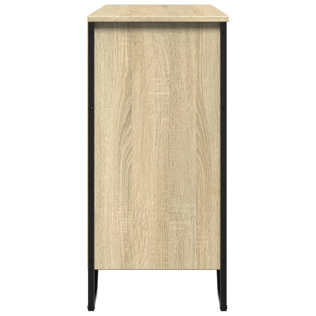 VidaXL Dressoir 91x35,5x74,5 cm bewerkt hout sonoma eikenkleurig