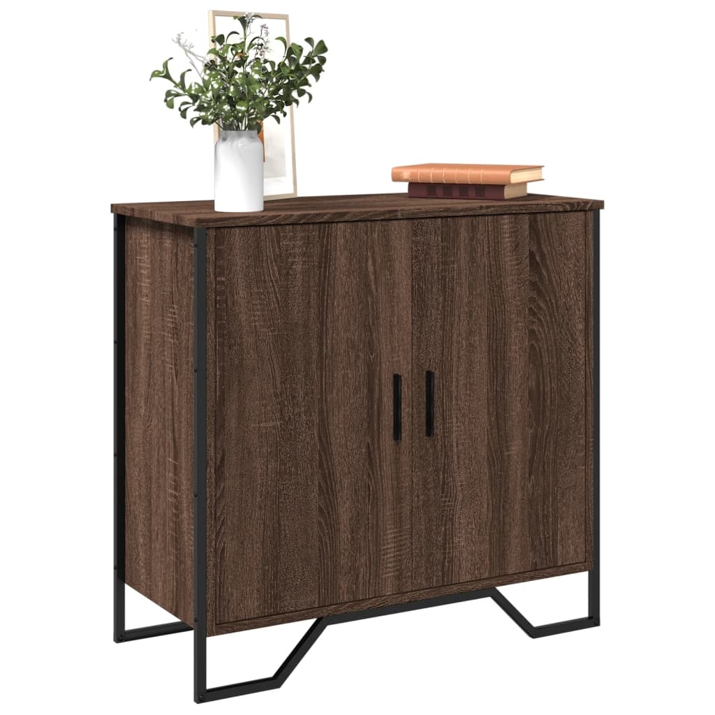 VidaXL Dressoir 78x35,5x74,5 cm bewerkt hout bruin eikenkleur